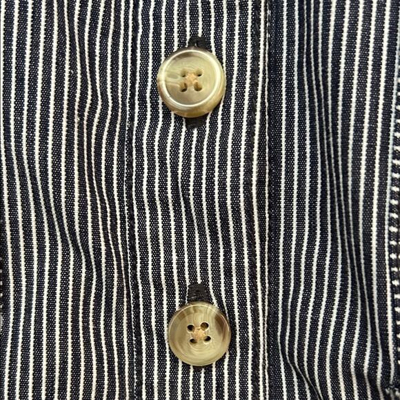 Urban Outfitters Carmen Black and White Conductor Striped Romper, Size Large - Picture 13 of 16